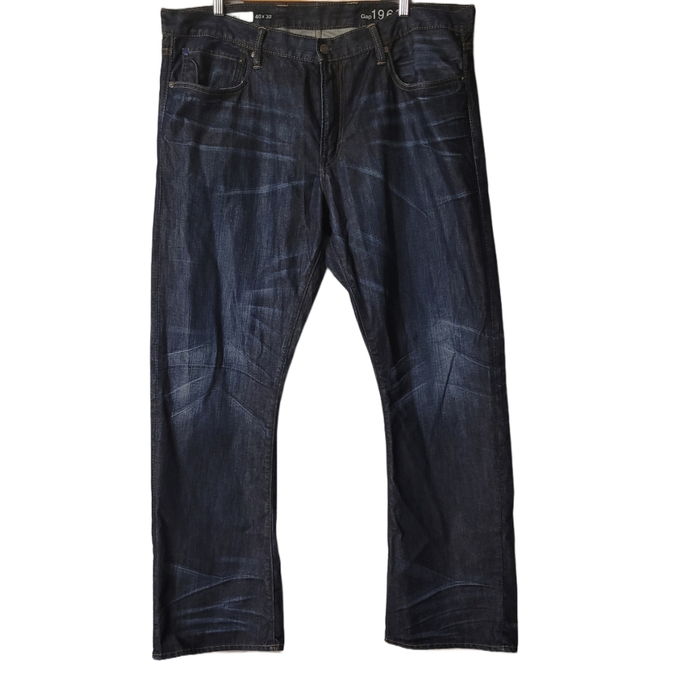 GAP 1969 Men's Bootcut Jeans Dark Blue Wash Size 40 x 32